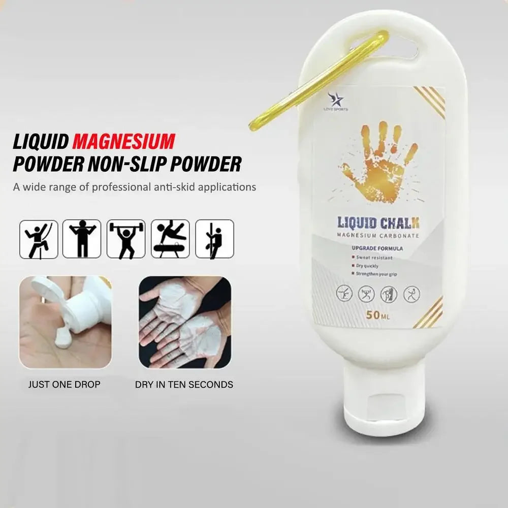 Liquid Chalk Grip Cream (50/100/200ml) – Anti-Slip Power for Lifting & Climbing