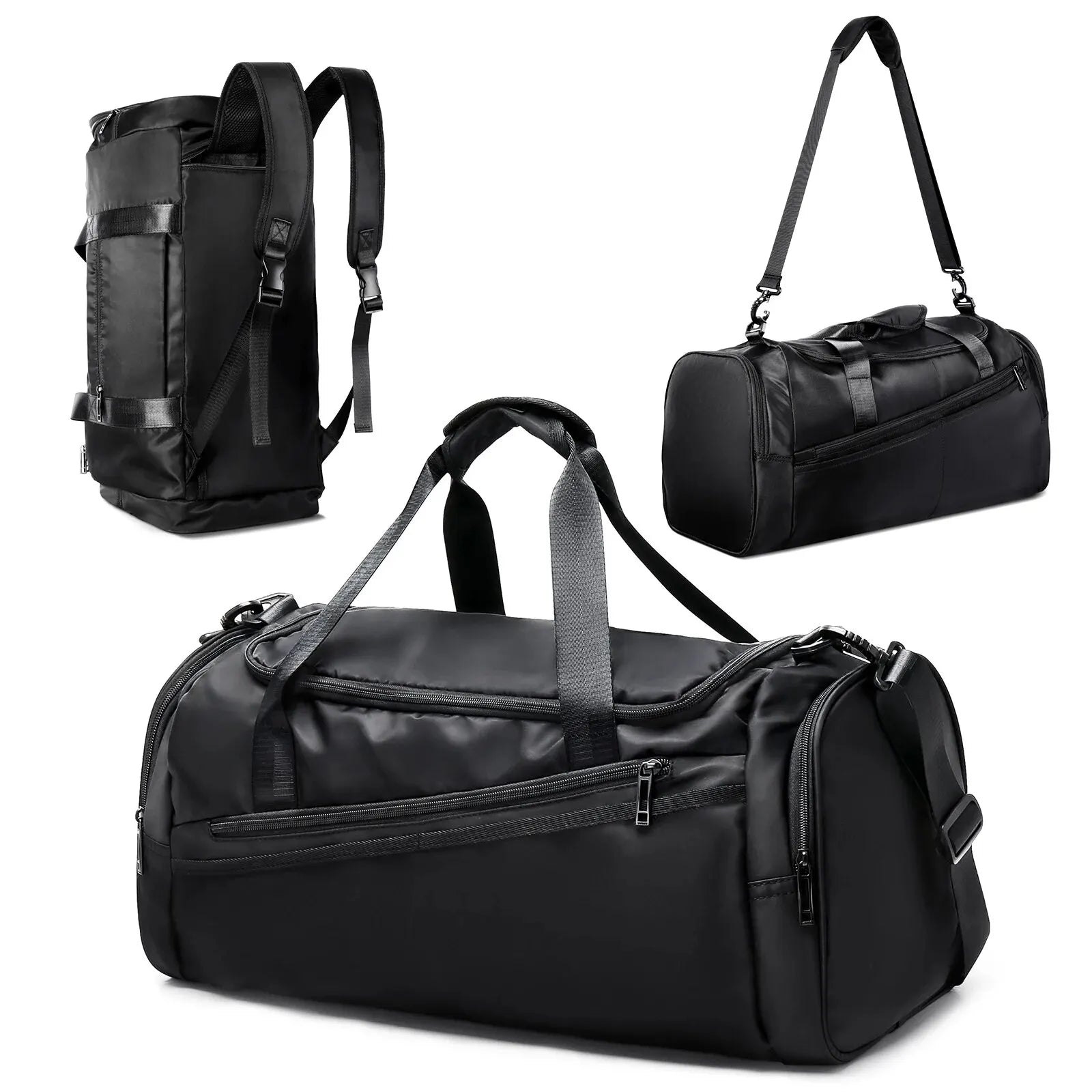 Gym and Travel Duffel Bag with Shoes Compartment
