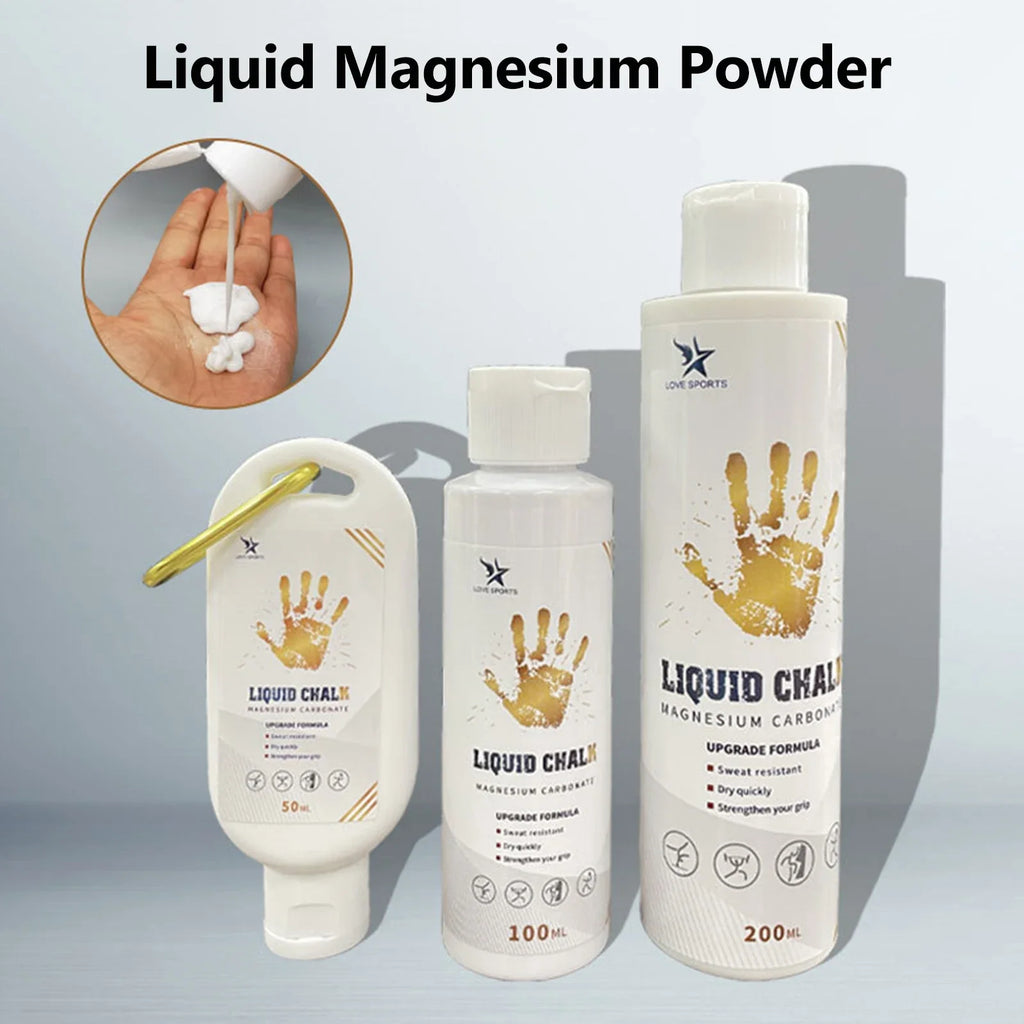 Liquid Chalk Grip Cream (50/100/200ml) – Anti-Slip Power for Lifting & Climbing