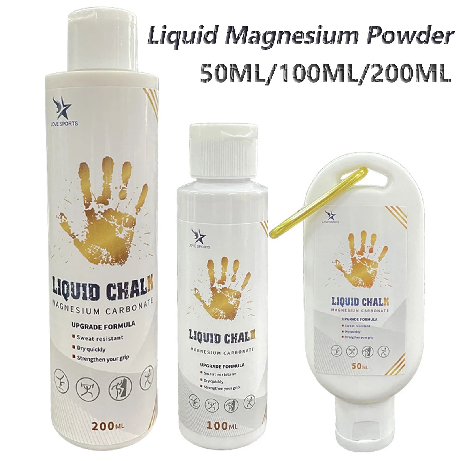 Liquid Chalk Grip Cream (50/100/200ml) – Anti-Slip Power for Lifting & Climbing