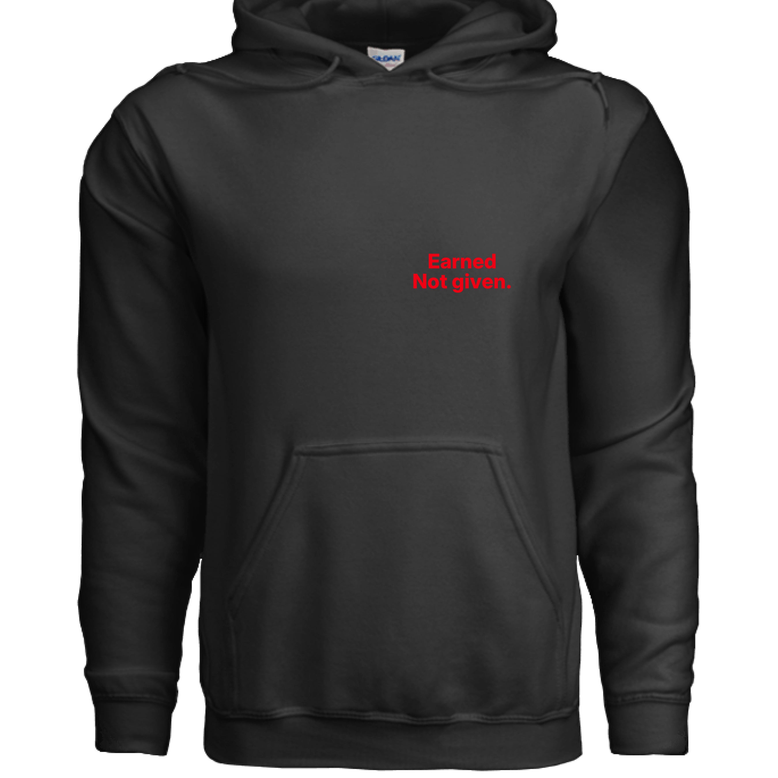 Driven By Iron disciplined gym hoodie front motivational design