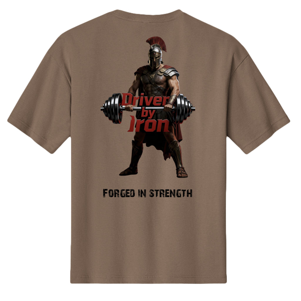 Knight Pump Cover back design by Driven By Iron oversized gym hoodie pump cover for bodybuilding, weightlifting, and gym lifestyle.