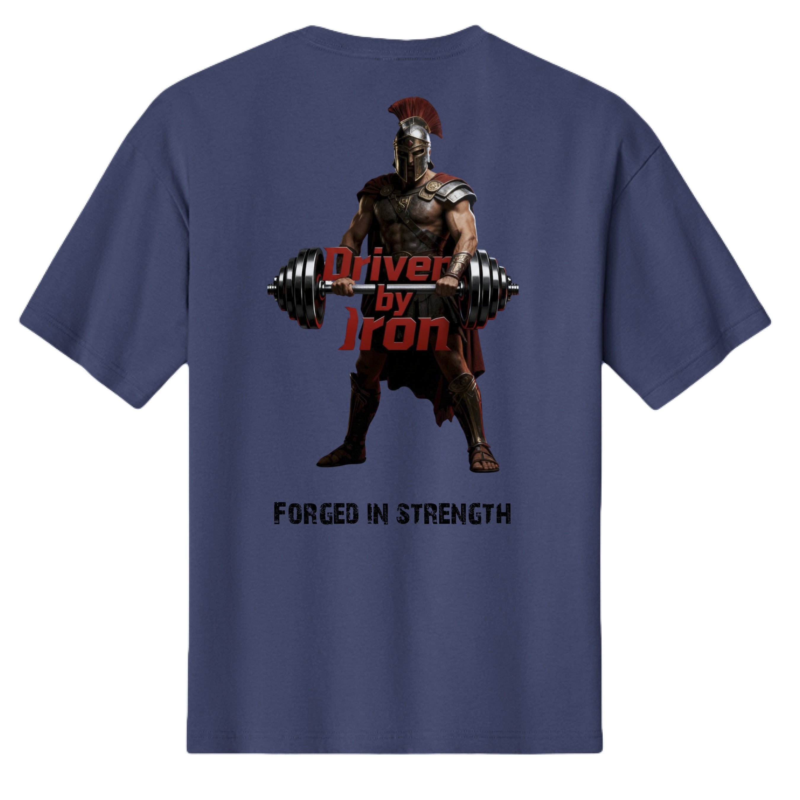 Knight Pump Cover back design by Driven By Iron oversized gym hoodie pump cover for bodybuilding, weightlifting, and gym lifestyle.